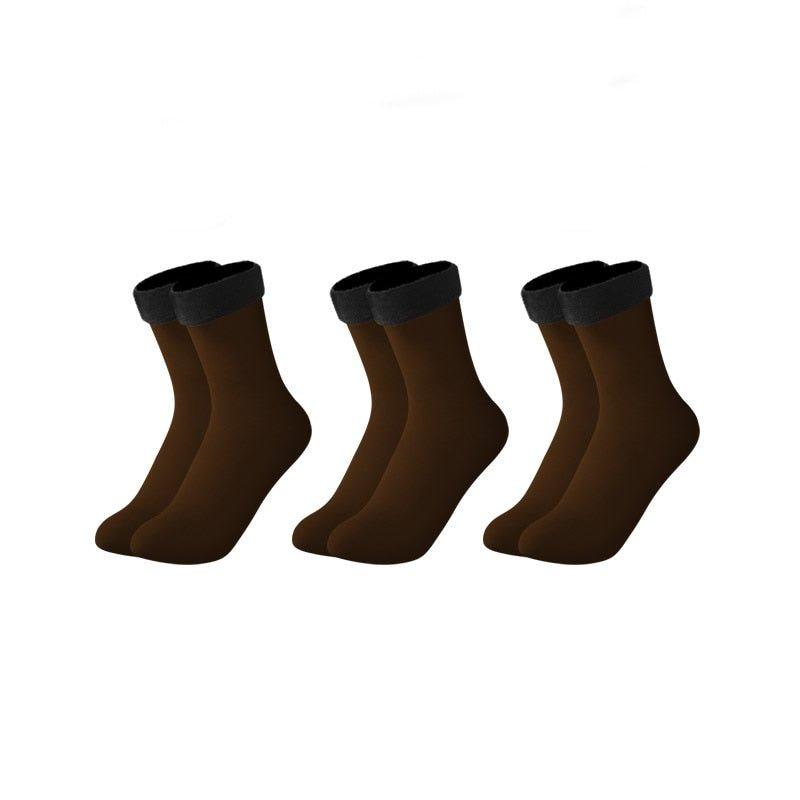 3 Pares de Meia Térmica Feminina Aveludada - Lojas 3DU