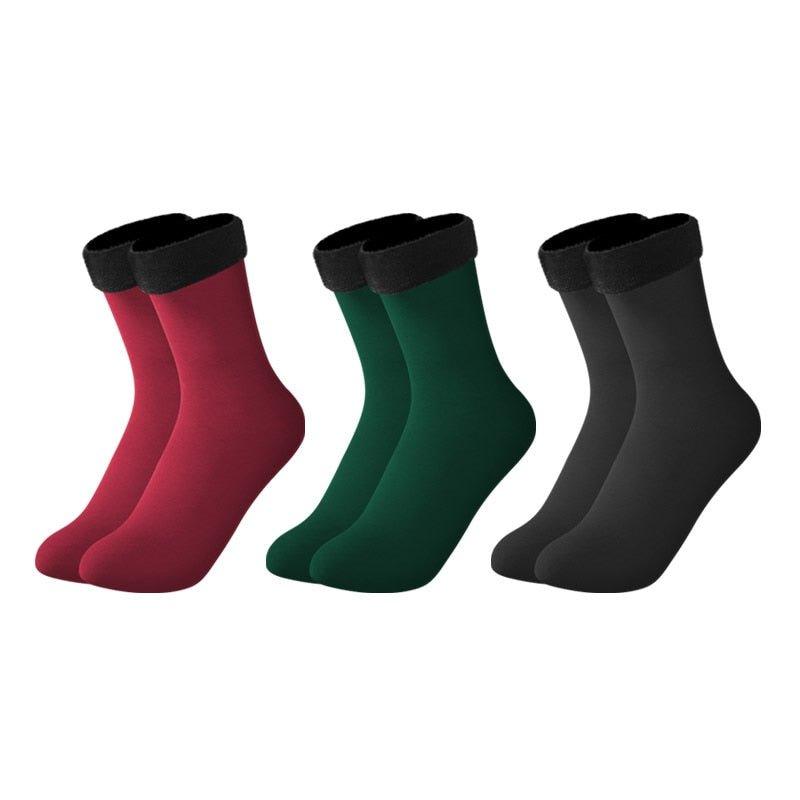 3 Pares de Meia Térmica Feminina Aveludada - Lojas 3DU