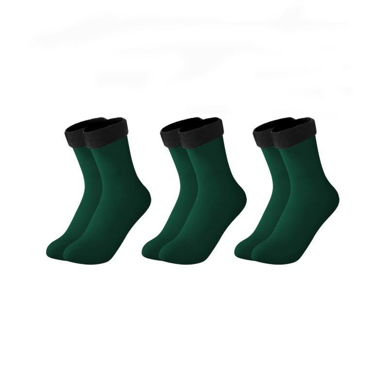 3 Pares de Meia Térmica Feminina Aveludada - Loja Menina Maluca