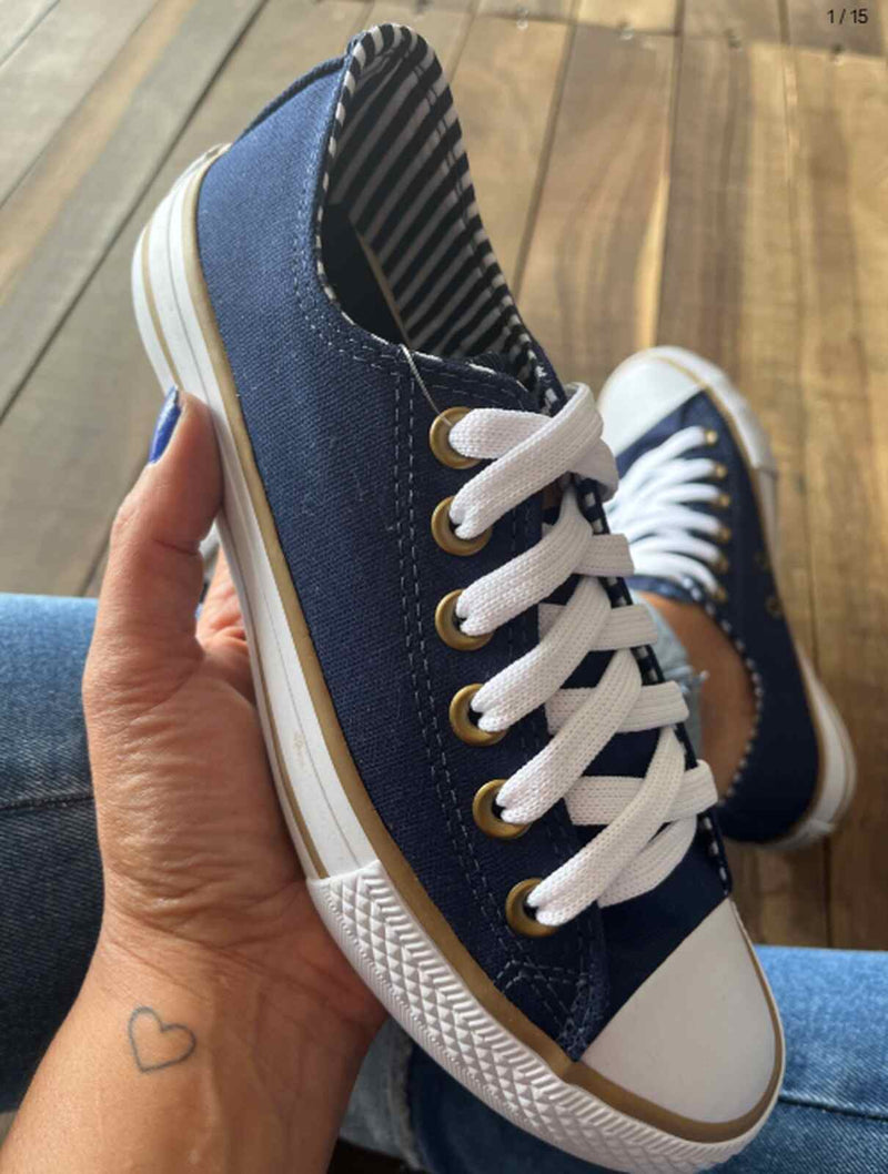 Tênis All Star Azul Marinho Fashion