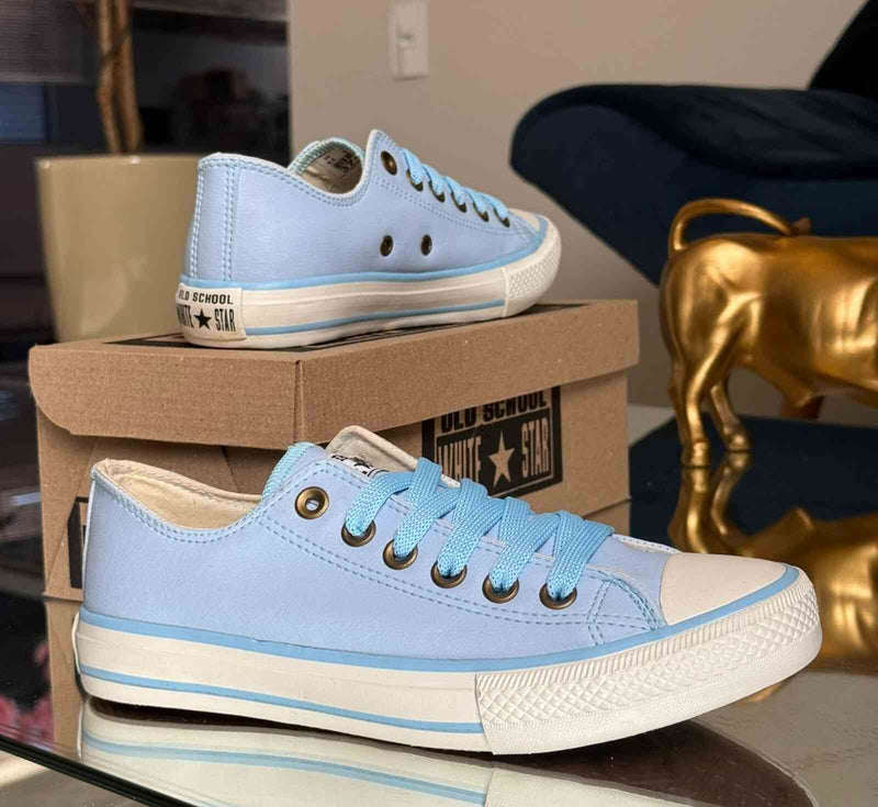 Tênis All Star Azul Bebê Courino Premium