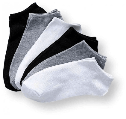Meias Cano Curto Soquetes Unissex - Kit 6/12/24 Pares - Loja Menina Maluca