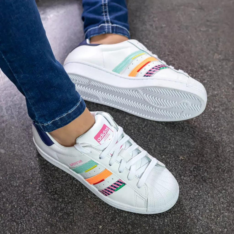 Tênis Adidas Super Star Arcoiris Premium - Loja Menina Maluca