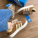 Tênis Adidas Super Star Camurça Caramelo Premium - Loja Menina Maluca
