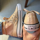 Tênis All Star Amêndoa Brilho Feminino Premium - Loja Menina Maluca