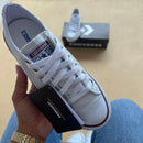 Tênis All Star Branco e Vermelho Courino Premium - Loja Menina Maluca