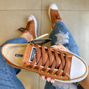 Tênis All Star Caramelo Courino Premium - Loja Menina Maluca