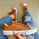 Tênis All Star Caramelo Courino Premium - Loja Menina Maluca