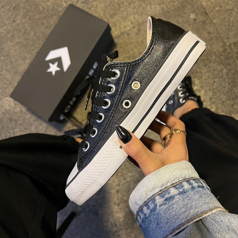 Tênis All Star Glow Preto Feminino Premium - Loja Menina Maluca