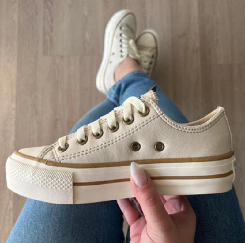 Tênis All Star Plataforma Areia Premium - Loja Menina Maluca