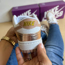 Tênis Dunk SB Rose Branco Premiun - Loja Menina Maluca