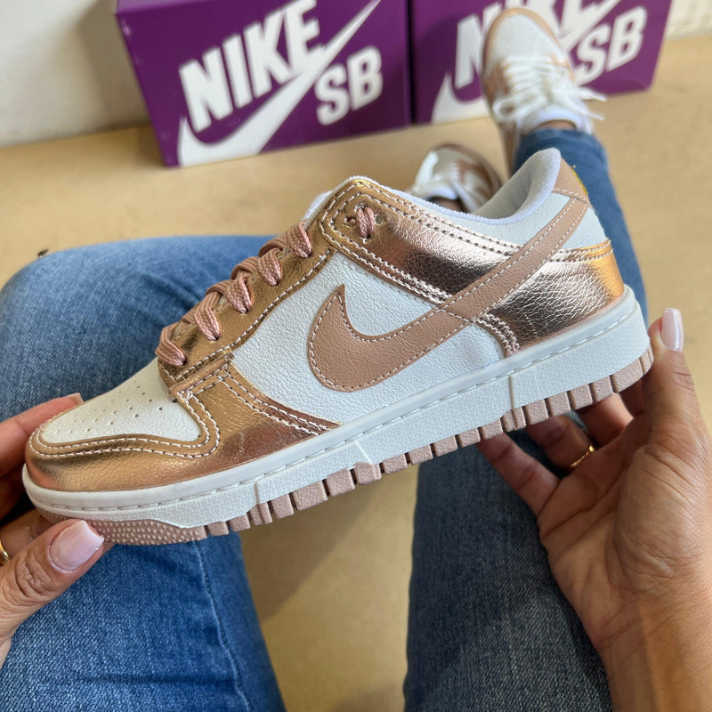 Tênis Dunk SB Rose Branco Premiun - Loja Menina Maluca