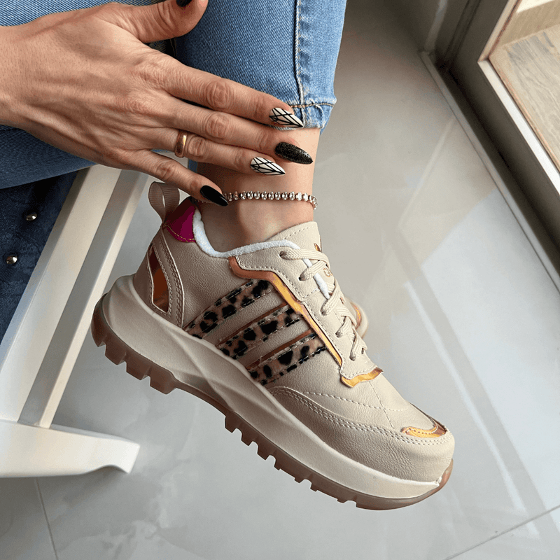 Tênis Gucci White Onça Pink Feminino Premium - Loja Menina Maluca