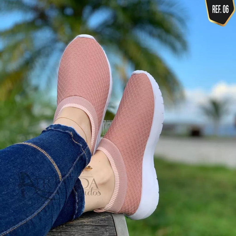Tênis meia Confortável Sem Cadarço - Loja Menina Maluca