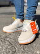 Tênis Nike Air Force 1 Croco Nude Azul Premium - Loja Menina Maluca