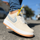 Tênis Nike Air Force 1 Croco Nude Azul Premium - Loja Menina Maluca