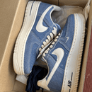 Tênis Nike Air Force 1 Jeans Azul Feminino Premium - Loja Menina Maluca