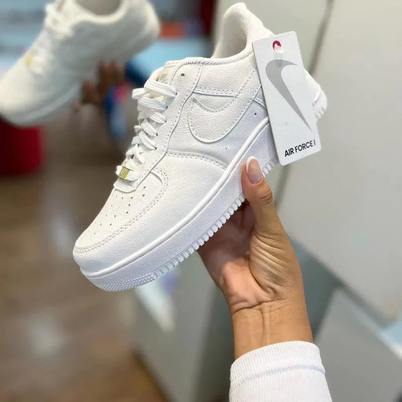 Tênis Nike Air Force Branco Clássico Feminino Premium - Loja Menina Maluca