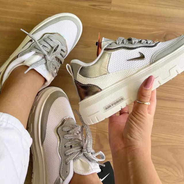 Tênis Nike Air Force Brilho Feminino Premium - Loja Menina Maluca