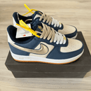 Tênis Nike Air Force Marinho Ouro Premium - Loja Menina Maluca
