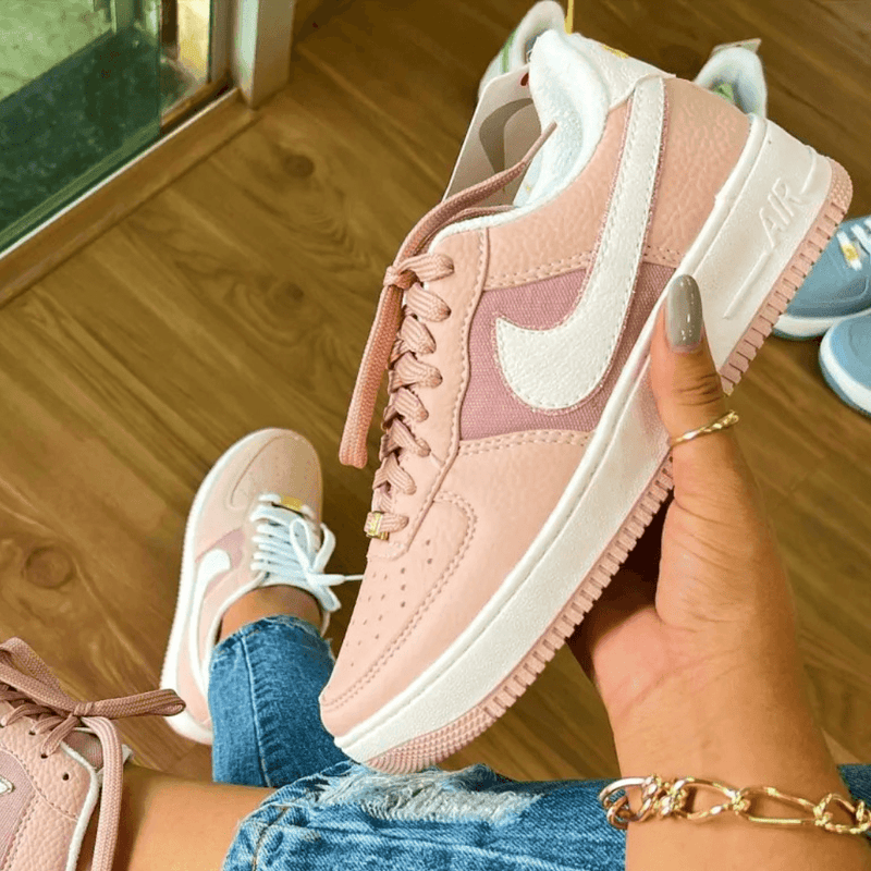Tênis Nike Air Force Rosa Feminino Premium - Loja Menina Maluca