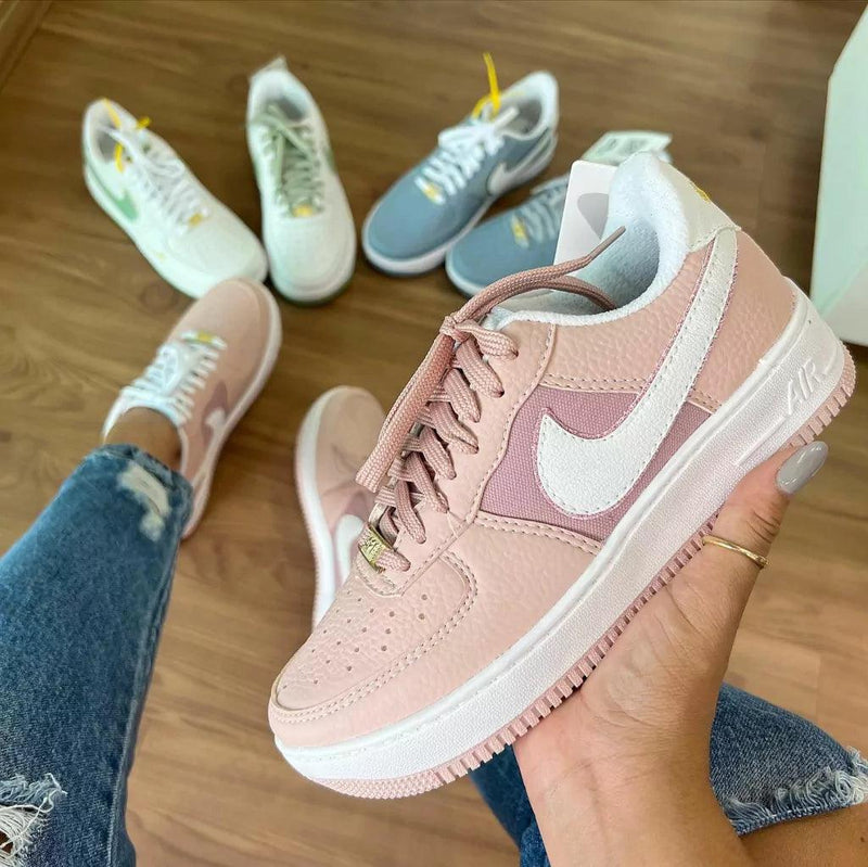 Tênis Nike Air Force Rosa Feminino Premium - Loja Menina Maluca