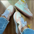 Tênis Nike Air Force Rosa Ouro Premium - Loja Menina Maluca