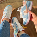 Tênis Nike Dunk Azul e Rosa Bebê Premium - Loja Menina Maluca
