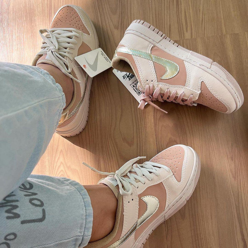 Tênis Nike Dunk Creme Rose Premium - Loja Menina Maluca