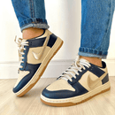 Tênis Nike Dunk SB Azul Dourado Premium - Loja Menina Maluca