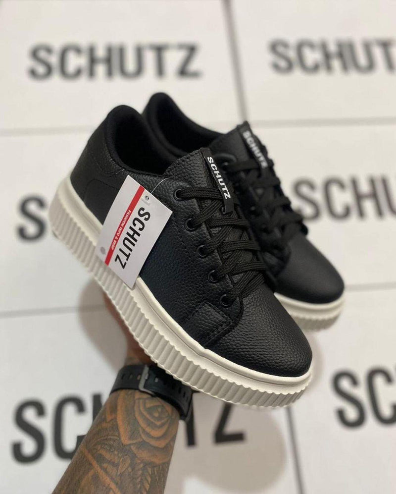 Tênis Schutz Tratorado Preto Feminino Premium - Loja Menina Maluca