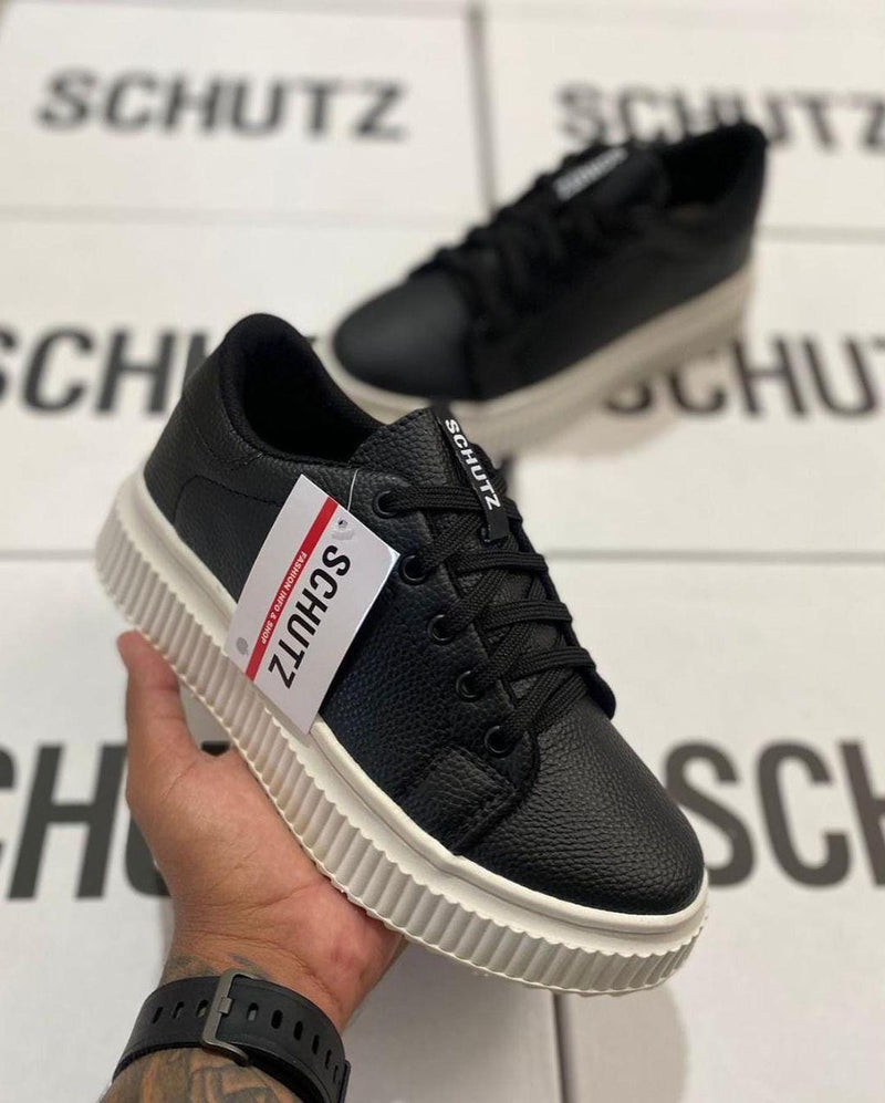 Tênis Schutz Tratorado Preto Feminino Premium - Loja Menina Maluca