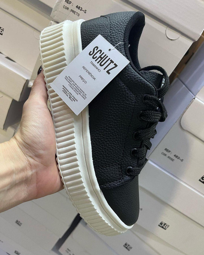 Tênis Schutz Tratorado Preto Feminino Premium - Loja Menina Maluca